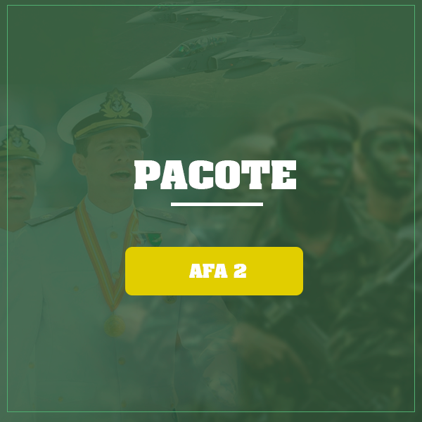 Pacote Pré-Militares AFA 2 (português, matemática, física, redação e inglês)