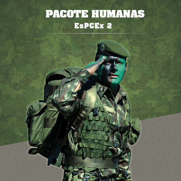 Pacote Humanas EsPCEx 2 (Português, Redação, História, Geografia e Inglês)